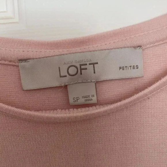 Loft Pink Bell Sleeve Top Size S - Picture 4 of 4